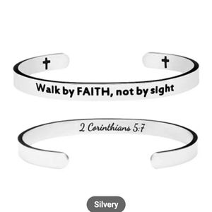 Bible Verse Bracelet Silver